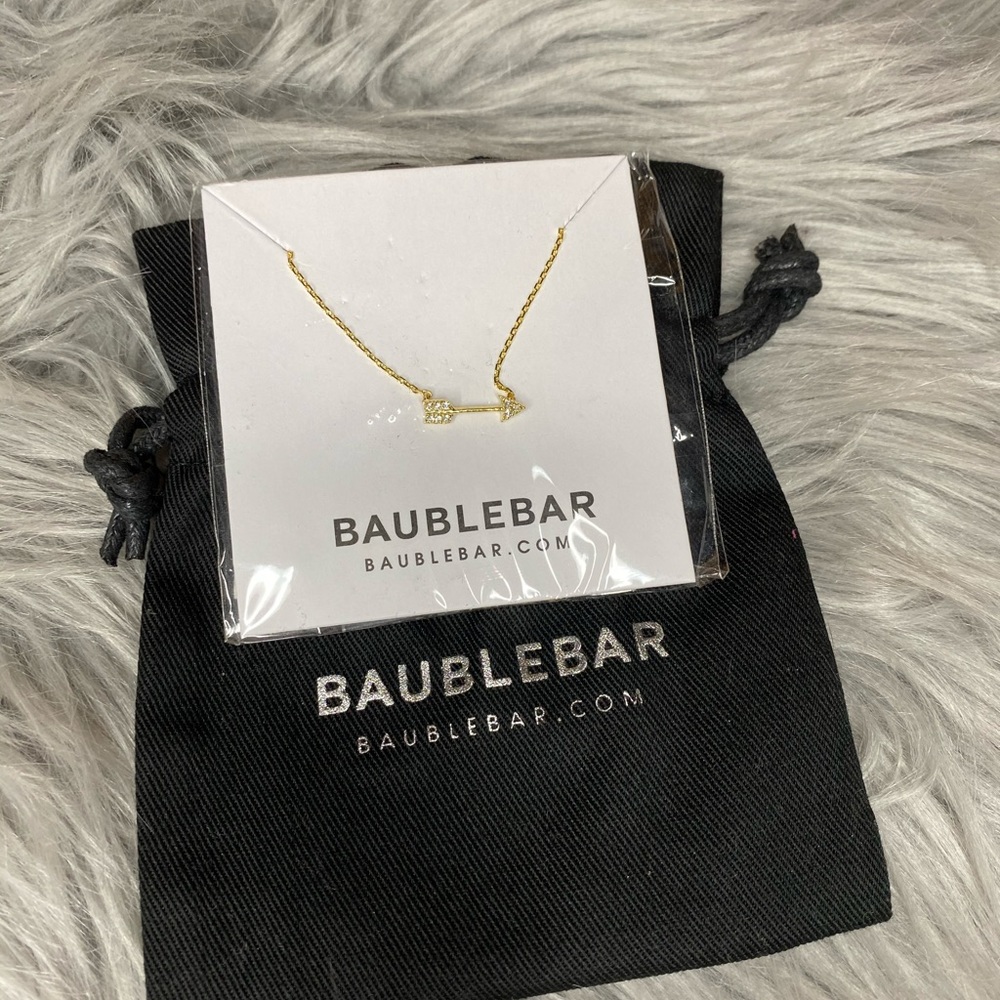 Baublebar Gold and Rhinestone necklace